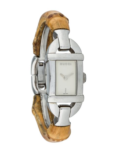 gucci watch with bamboo strap|gucci bangle watches for women.